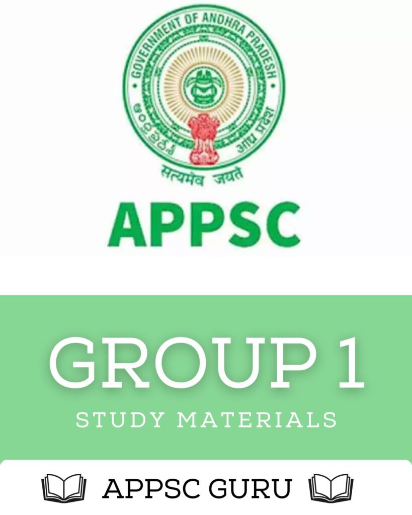 APPSC Group 1 study materials